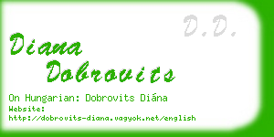 diana dobrovits business card